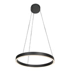 Ronde zwarte hanglamp Mykty 4203ZW – 60 cm diameter, in hoogte verstelbaar met Cable Lift, 7800 lumen