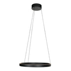 Ronde zwarte hanglamp Mykty 4203ZW – 60 cm diameter, in hoogte verstelbaar met Cable Lift, 7800 lumen