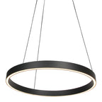Ronde zwarte hanglamp Mykty 4203ZW – 60 cm diameter, in hoogte verstelbaar met Cable Lift, 7800 lumen