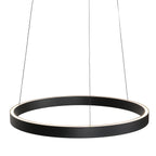 Ronde zwarte hanglamp Mykty 4203ZW – 60 cm diameter, in hoogte verstelbaar met Cable Lift, 7800 lumen