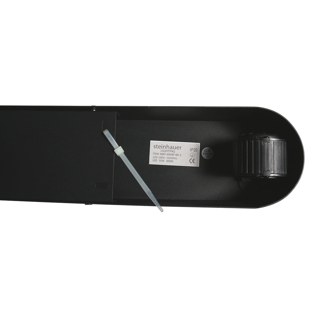 Zwarte hanglamp Mykty 4204 – Twee zwevende cirkels, individueel in hoogte verstelbaar, 6000 lumen, 2700K