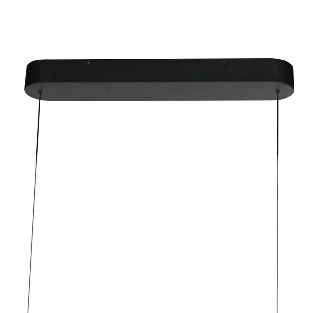 Ovale zwarte hanglamp Mykty 4205ZW – 120 cm breed, in hoogte verstelbaar met Cable Lift