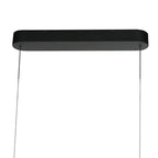 Ovale zwarte hanglamp Mykty 4205ZW – 120 cm breed, in hoogte verstelbaar met Cable Lift