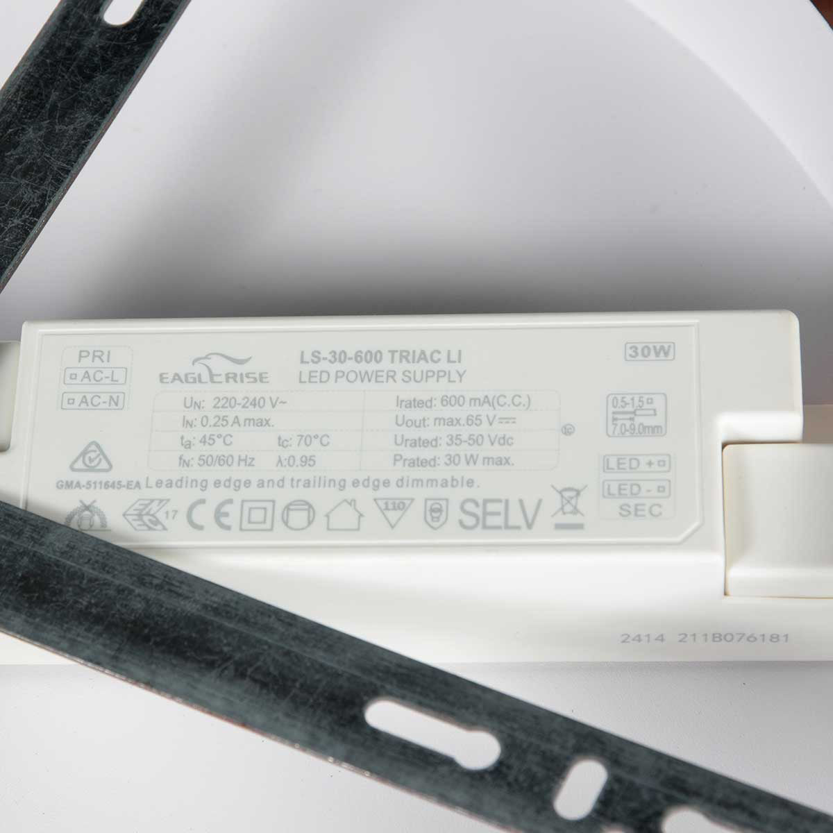 Zwarte Plafondlamp Lumex 4207ZW – Stijlvol Design met Krachtige LED-Verlichting