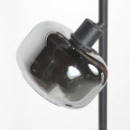 Zwarte 2-Lichts Vloerlamp Tenebris 4213ZW – Elegante Verlichting met Luxe Uitstraling