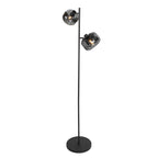 Zwarte 2-Lichts Vloerlamp Tenebris 4213ZW – Elegante Verlichting met Luxe Uitstraling