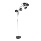 Zwarte 5-Lichts Vloerlamp Tenebris 4214ZW – Luxe en Sfeervolle Verlichting