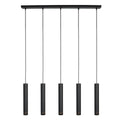 Zwarte vijflichts Hanglamp DownLume 4216ZW met GU10 fitting