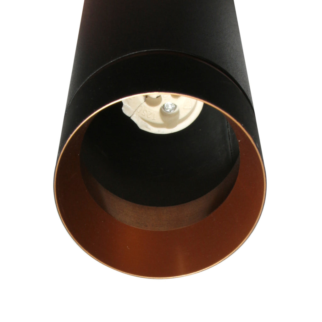 Zwarte vijflichts Hanglamp DownLume 4216ZW met GU10 fitting