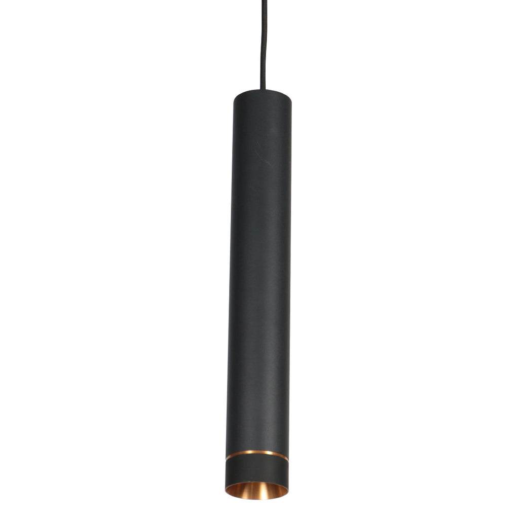 Zwarte vijflichts Hanglamp DownLume 4216ZW met GU10 fitting