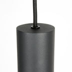 Zwarte vijflichts Hanglamp DownLume 4216ZW met GU10 fitting