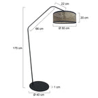 Zwarte Vloerlamp Zig-Zag 4238ZW – Uniek Design en Functioneel Gebruik