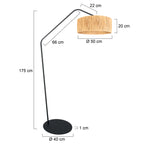 Zwarte vloerlamp Zig-Zag 4239ZW – uniek design en functioneel gebr