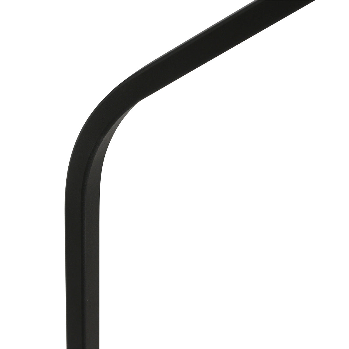 Zwarte vloerlamp Zig-Zag 4247ZW met zwart linnen kap en goudkleurige binnenkant – Uniek design en functioneel gebruik