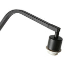 Zwarte vloerlamp Zig-Zag 4247ZW met zwart linnen kap en goudkleurige binnenkant – Uniek design en functioneel gebruik