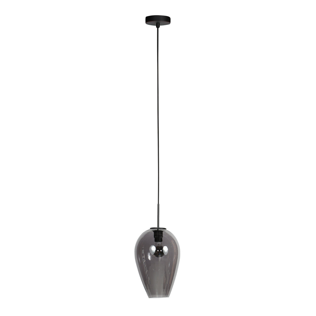 Hanglamp Drovia 4289ZW met smoke glas, warme blikvanger