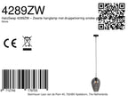 Hanglamp Drovia 4289ZW met smoke glas, warme blikvanger