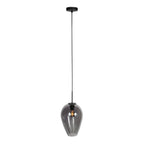 Hanglamp Drovia 4289ZW met smoke glas, warme blikvanger
