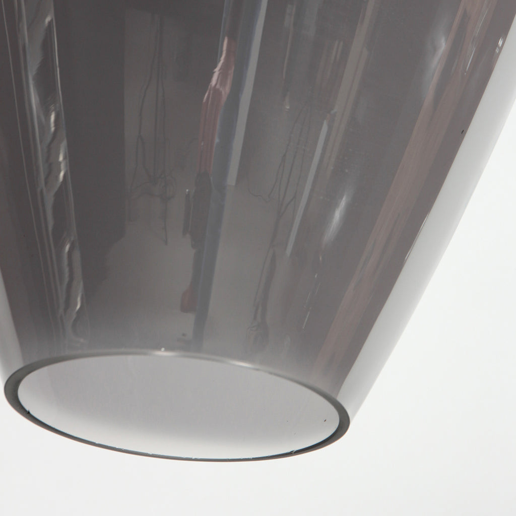 Hanglamp Drovia 4289ZW met smoke glas, warme blikvanger