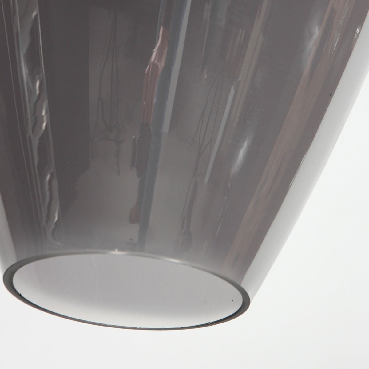 Hanglamp Drovia 4289ZW met smoke glas, warme blikvanger
