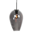 Hanglamp Drovia 4289ZW met smoke glas, warme blikvanger
