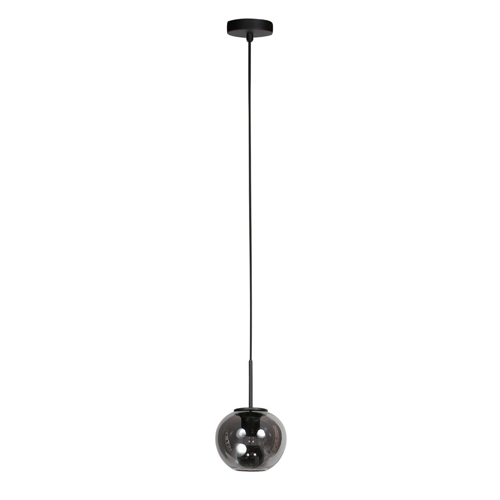 Sferio 4291ZW hanglamp met smoke glas en elegante pendel