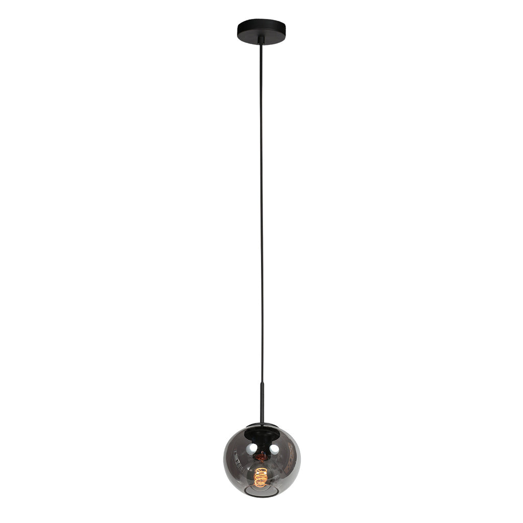 Sferio 4291ZW hanglamp met smoke glas en elegante pendel