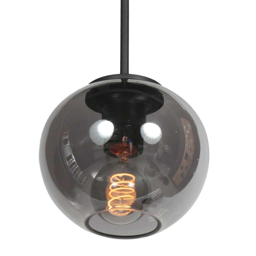 Sferio 4291ZW hanglamp met smoke glas en elegante pendel