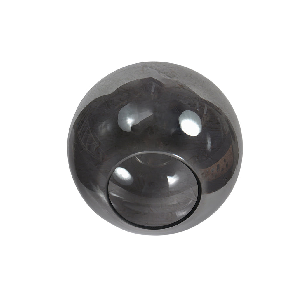 Sferio 4292ZW – Zwarte hanglamp met bolvormig smoke glas van Ø20 cm