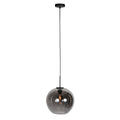 Sferio 4294ZW hanglamp met bolvormig smoke glas van Ø25 cm