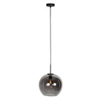 Sferio 4294ZW hanglamp met bolvormig smoke glas van Ø25 cm