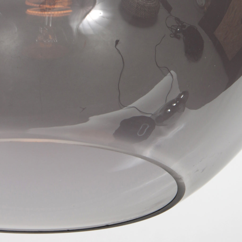 Sferio 4294ZW hanglamp met bolvormig smoke glas van Ø25 cm
