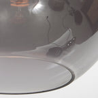 Sferio 4294ZW hanglamp met bolvormig smoke glas van Ø25 cm