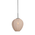 Hanglamp Silura 4298ZW 1-lichts met crème linnen kapje