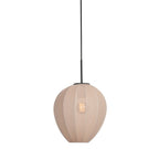 Hanglamp Silura 4298ZW 1-lichts met crème linnen kapje