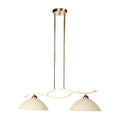 Anthea 4325BR – klassieke hanglamp met amberkleurig glas
