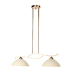 Anthea 4325BR – klassieke hanglamp met amberkleurig glas