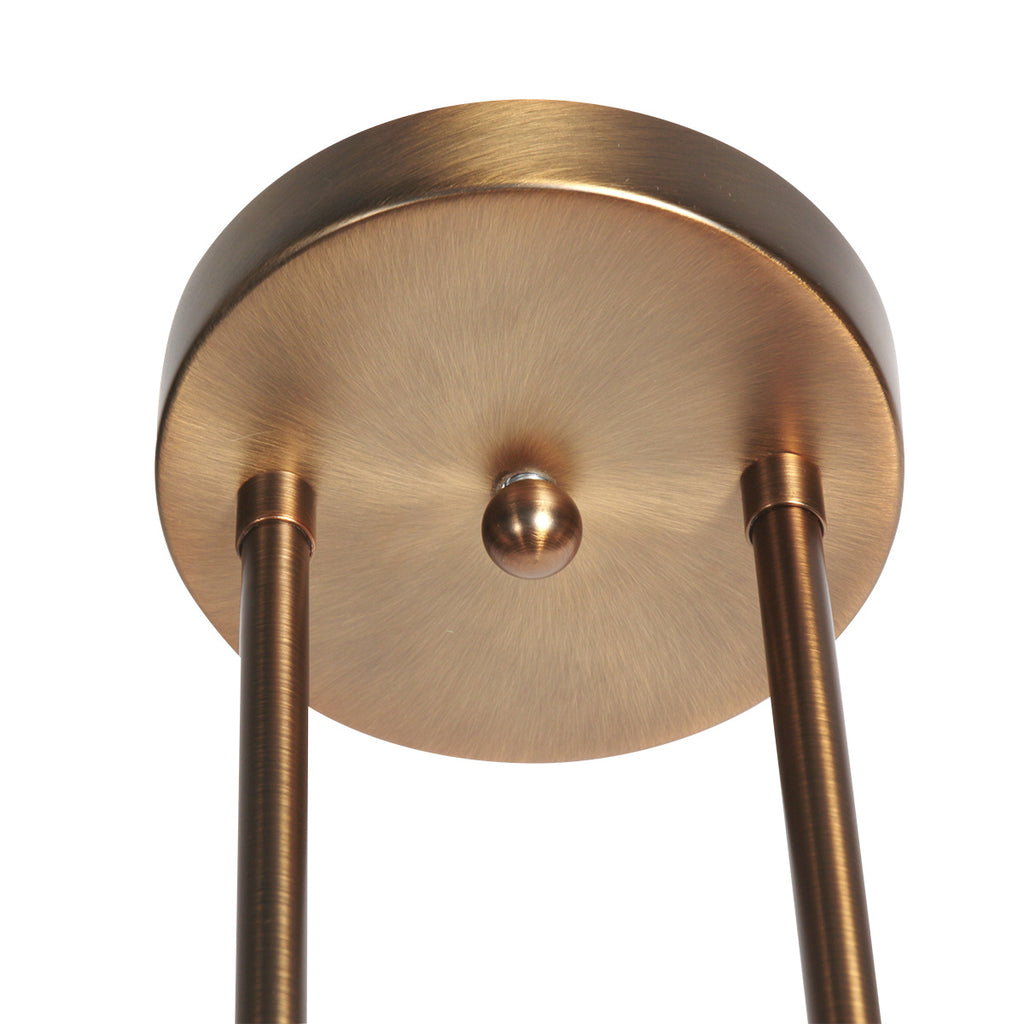 Anthea 4326BR – klassieke hanglamp met drie amberkleurige glazen