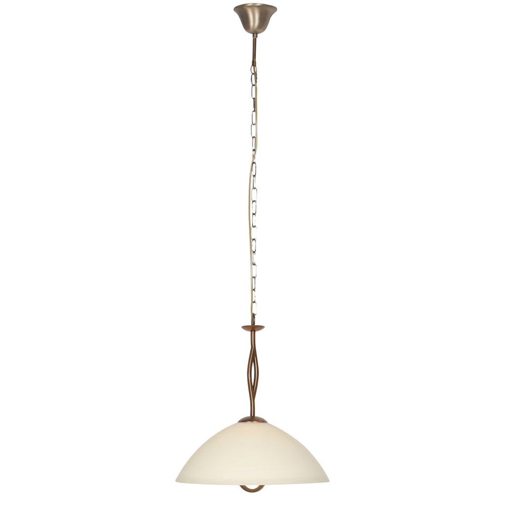 Anthea 4327BR – klassieke hanglamp met marmerlook glas
