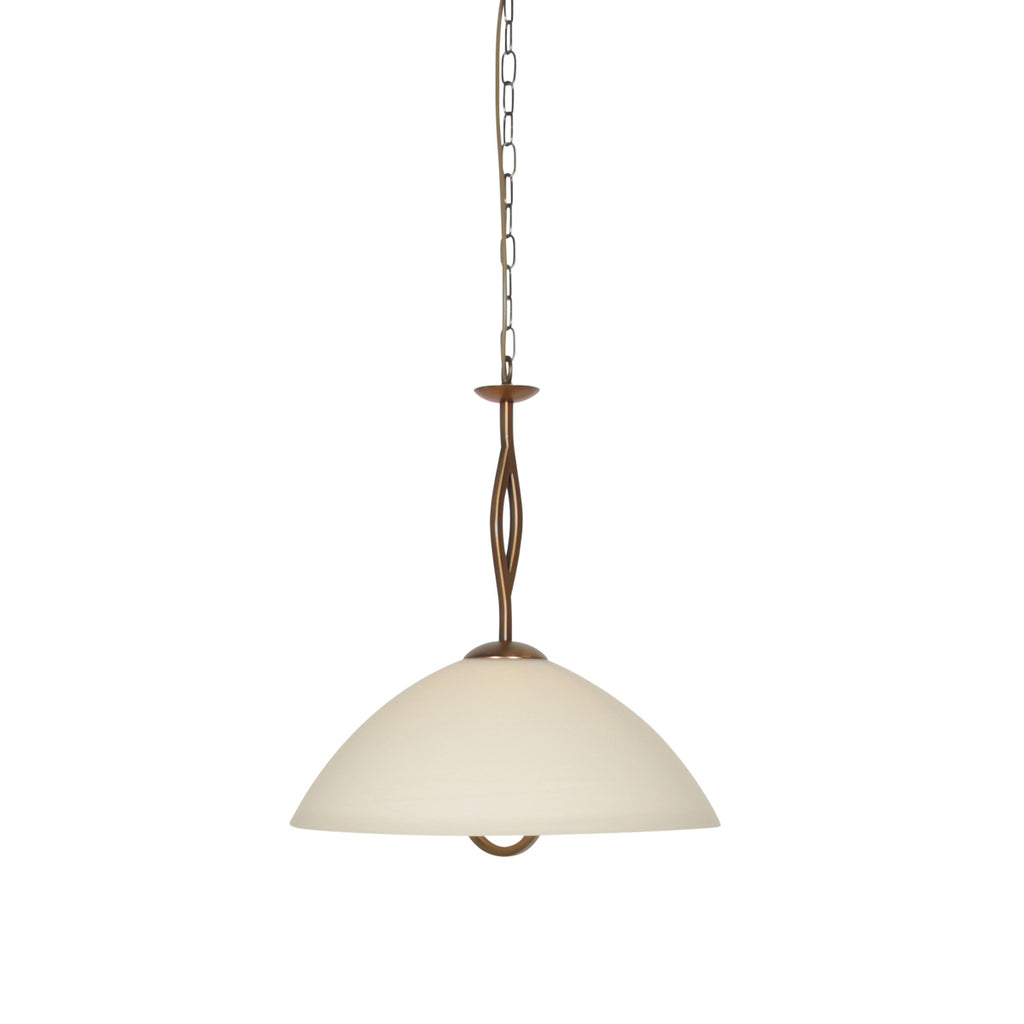 Anthea 4327BR – klassieke hanglamp met marmerlook glas