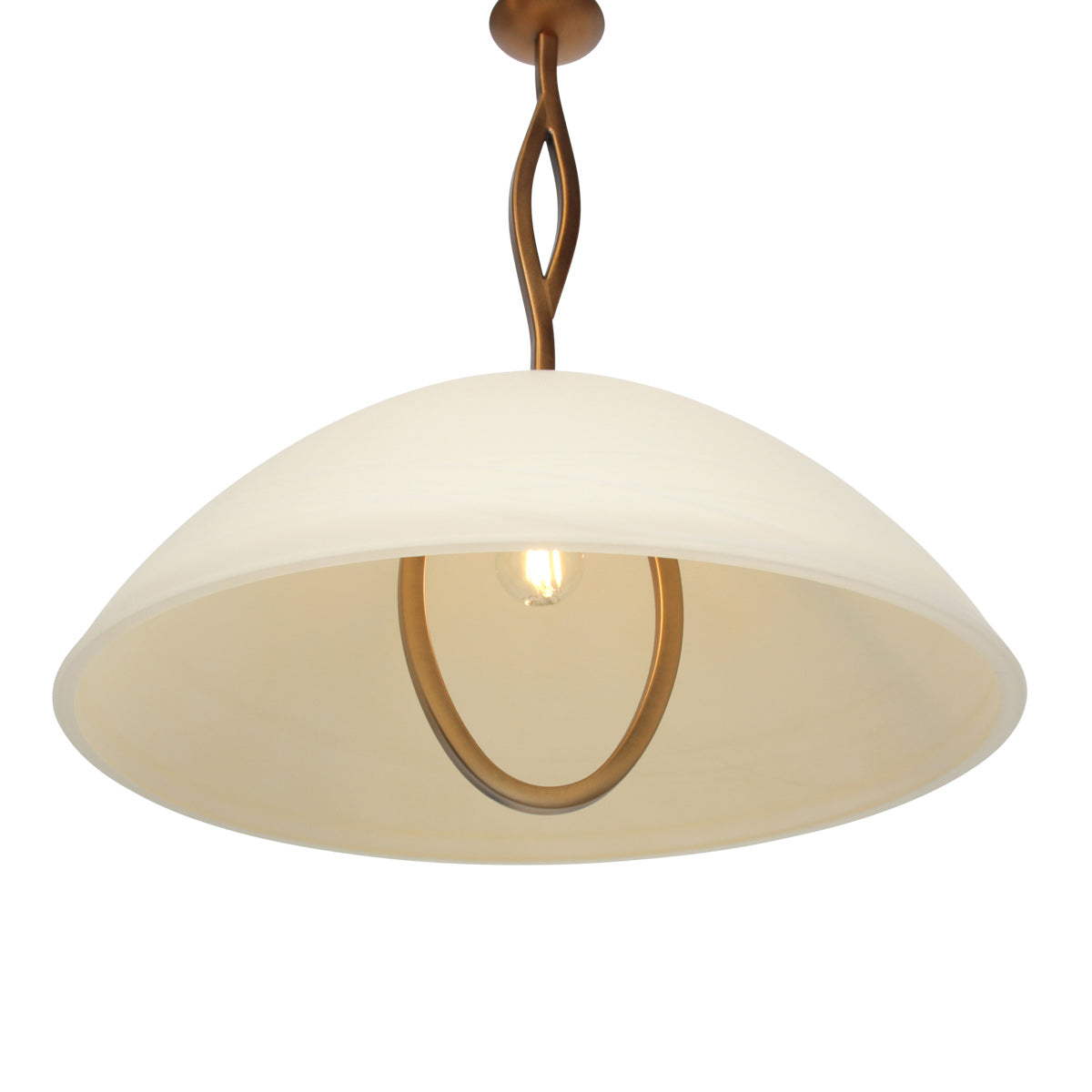 Anthea 4327BR – klassieke hanglamp met marmerlook glas