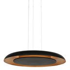 Hanglamp Golden Veil zwart met gouden binnenzijde, LED 48 W (4332ZW)