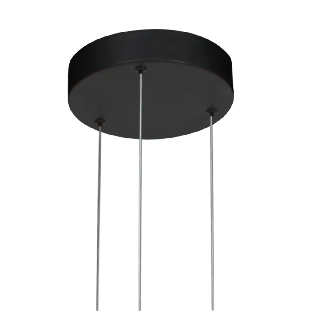 Hanglamp Golden Veil zwart met gouden binnenzijde, LED 48 W (4332ZW)