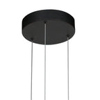 Hanglamp Golden Veil zwart met gouden binnenzijde, LED 48 W (4332ZW)