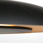 Hanglamp Golden Veil zwart met gouden binnenzijde, LED 48 W (4332ZW)