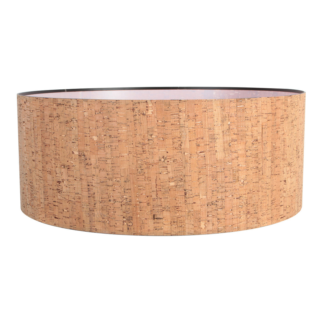 Wandlamp Elegant Classy 4336ZW zwart met beige kurk kap Ø50 cm