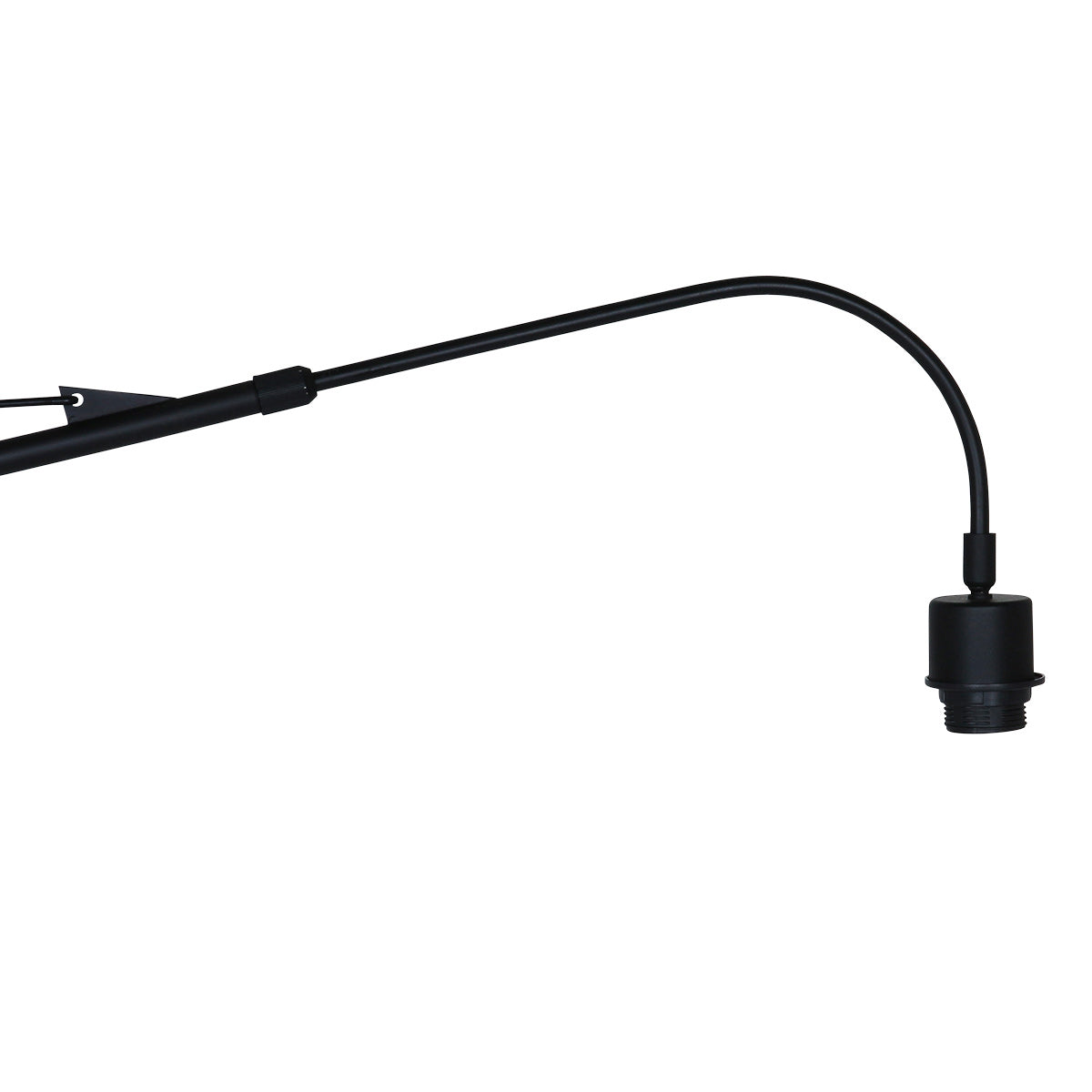 Wandlamp Elegant Classy 4336ZW zwart met beige kurk kap Ø50 cm