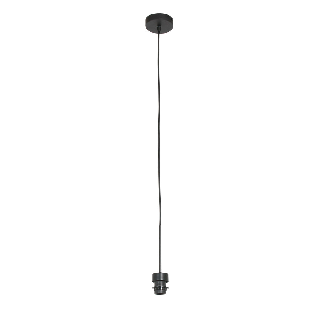 Hanglamp Sparkled Light 4337ZW zwart met beige kurkstructuur kap