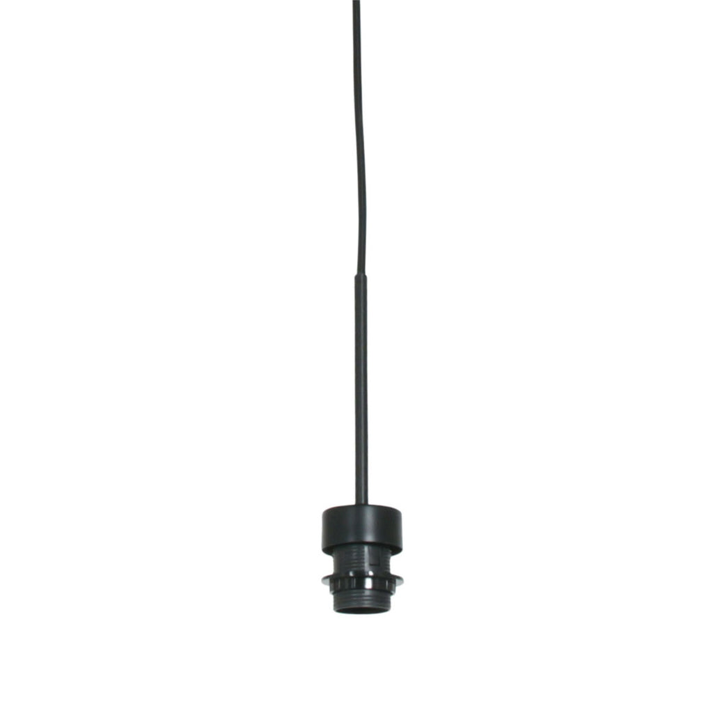 Hanglamp Sparkled Light 4337ZW zwart met beige kurkstructuur kap
