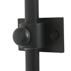 Boog wandlamp Sparkled Light 4343ZW zwart met beige kurkstructuur kap